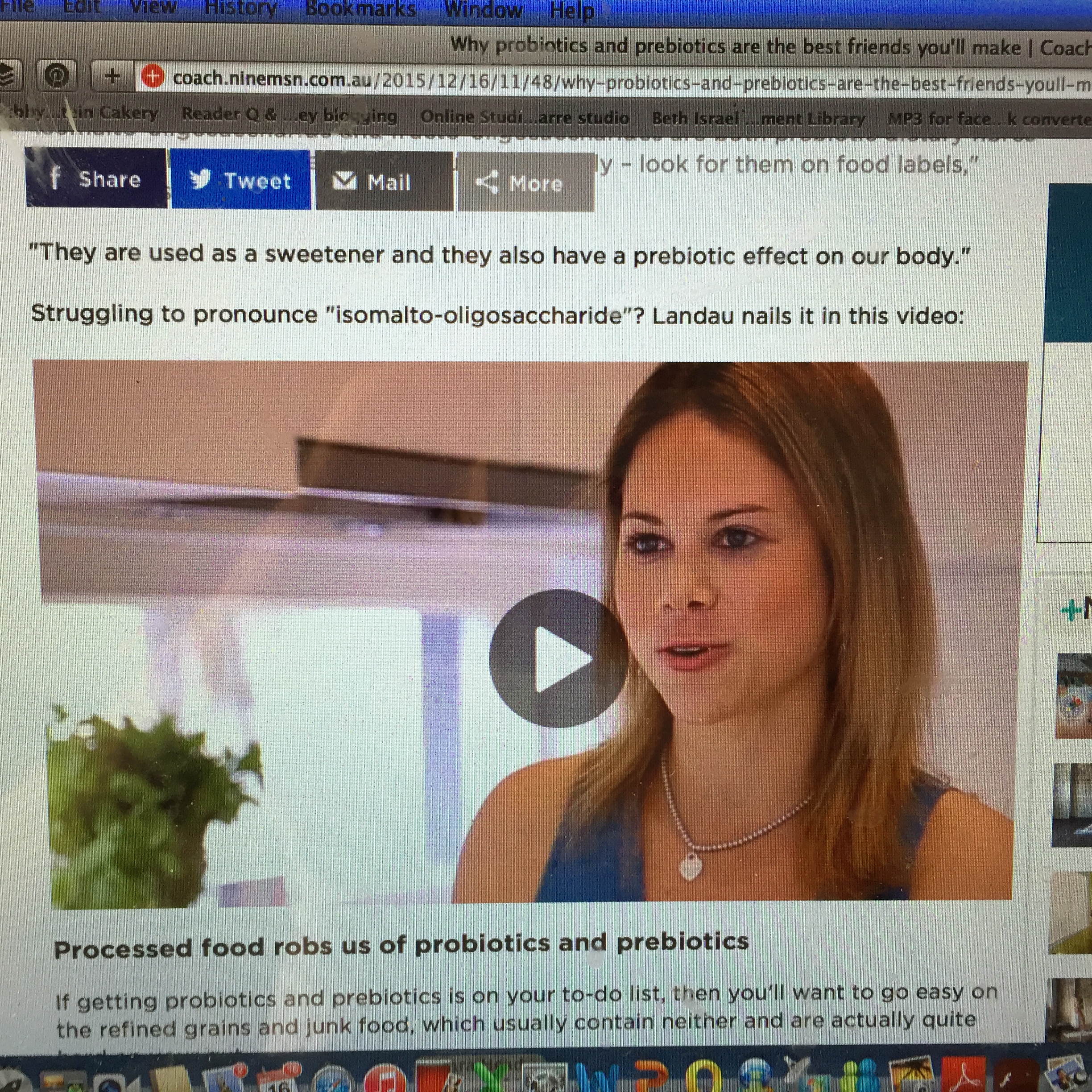 One of my videos going live on NineMSN
