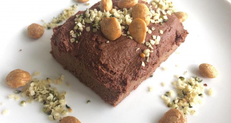 No added sugar mocha protein log with chocolate probiotic icing