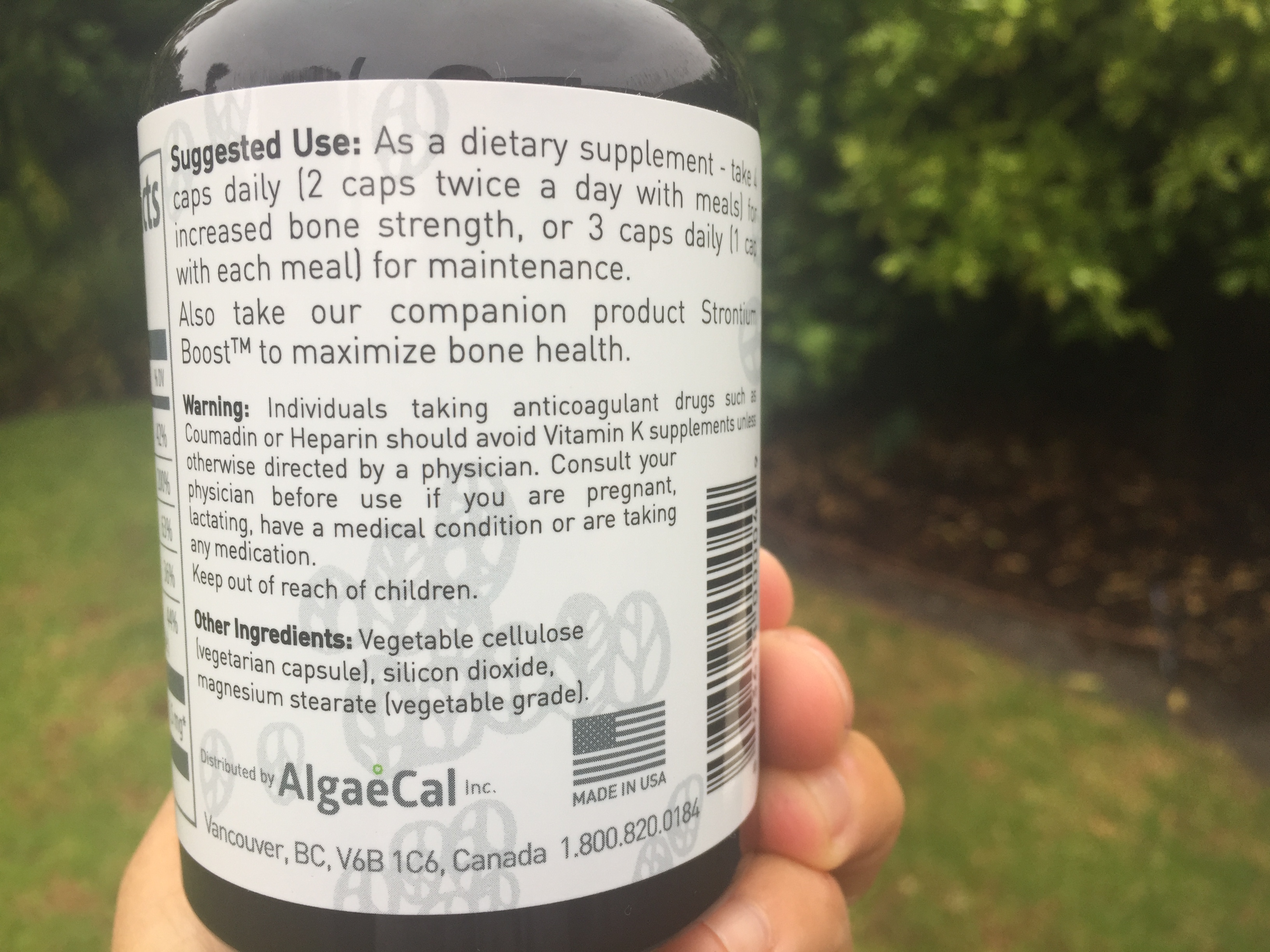 AlgaeCal Vegan Calcium Supplement